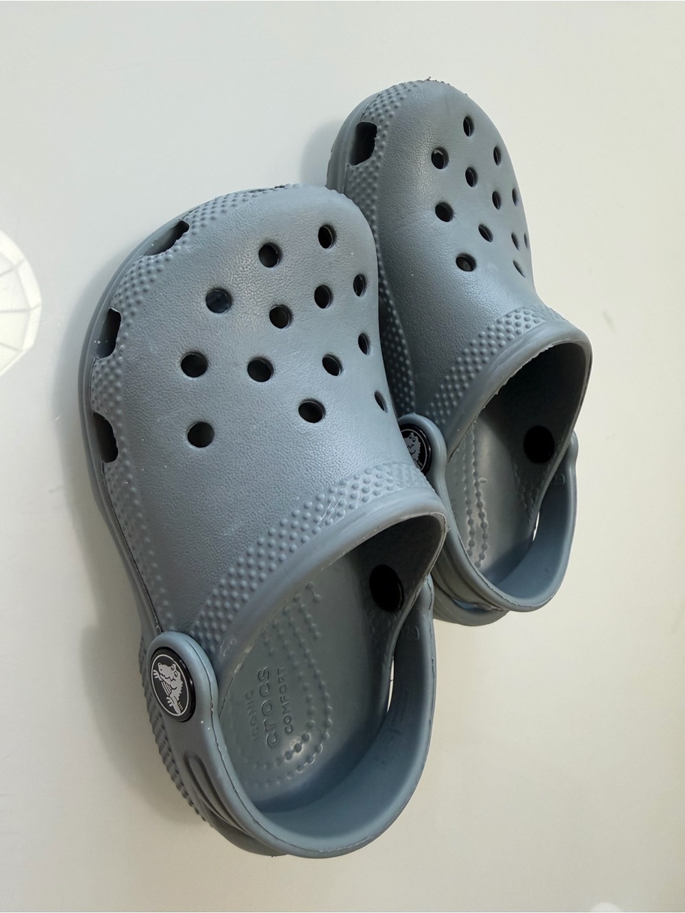 CROCS Kids Gray Classic Clog - Soft Slip-On